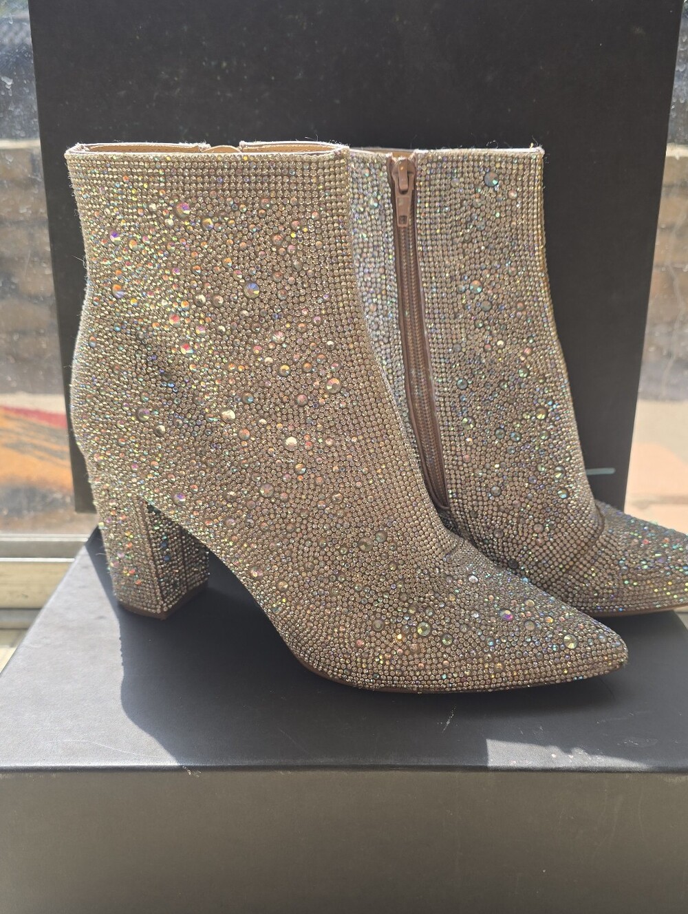 Betsey Johnson SB CADY RHINESTONE BOOTS BOOTIE 8